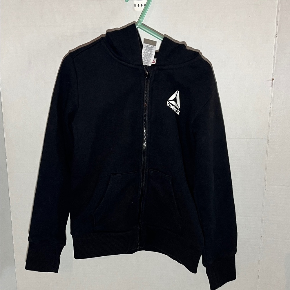 Reebok Kids Black Zip-Up Hoodie